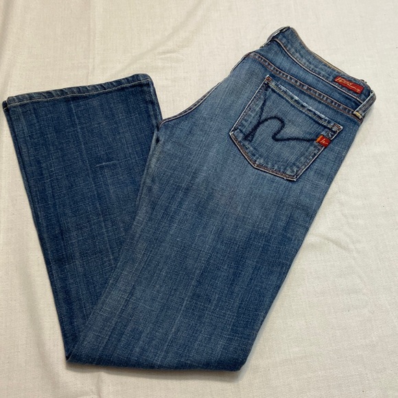 Citizens of Humanity Stretch Low Waist Bootcut Womens Denim Jeans EUC Size 26 - Picture 1 of 13